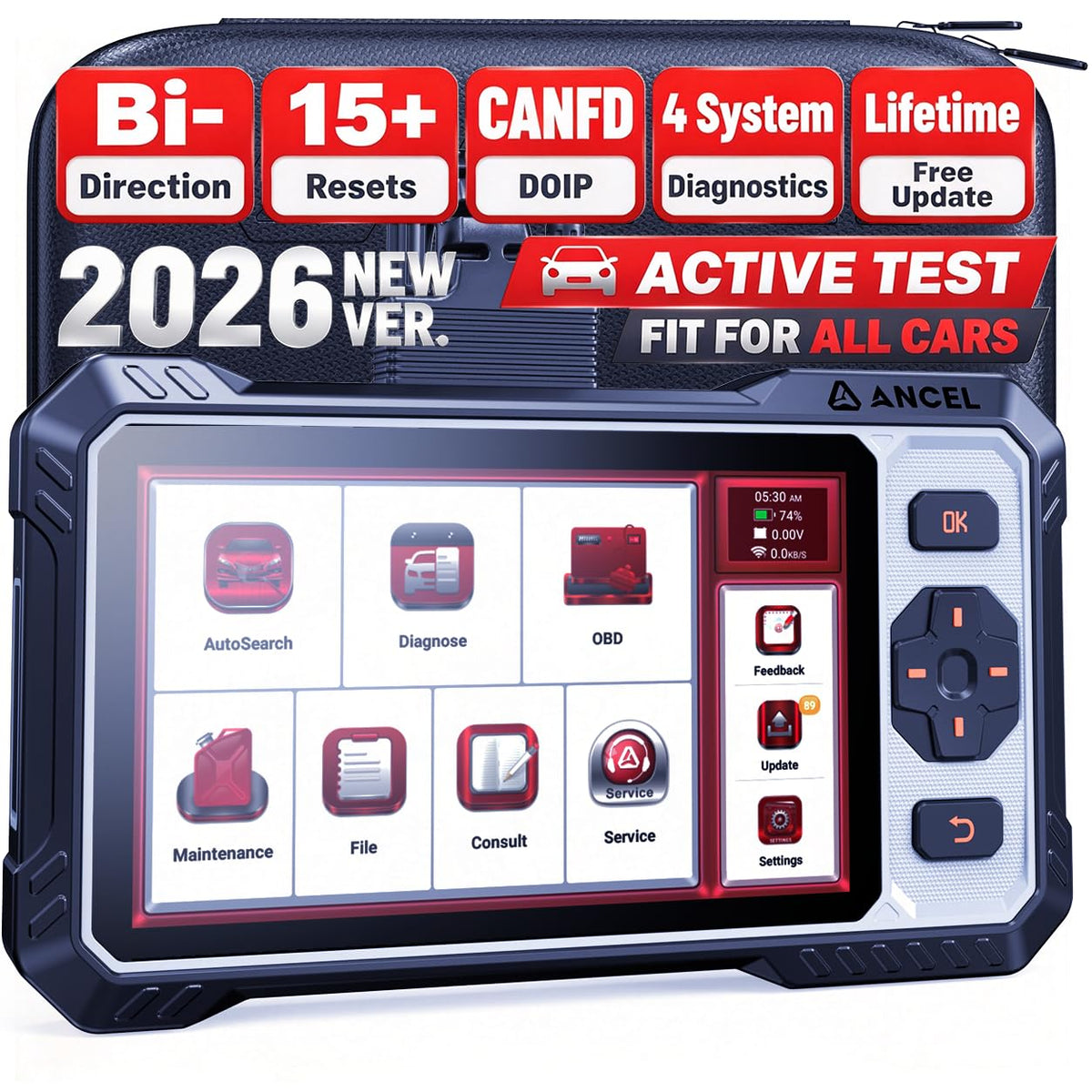FX6000 Bidirectional Scan Tool (Red-Black)
