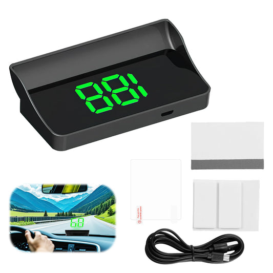 GPS Digital Speedometer for Car MPH (HUD Speedometer (Green Display))