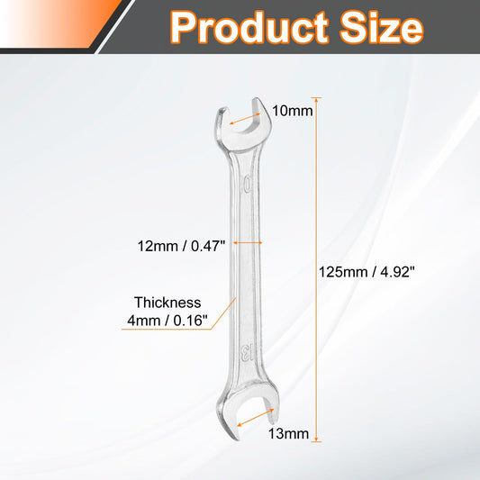 10x13mm Double Open End Wrench 15° Offset Angle Wrenches (10mm x 13mm)