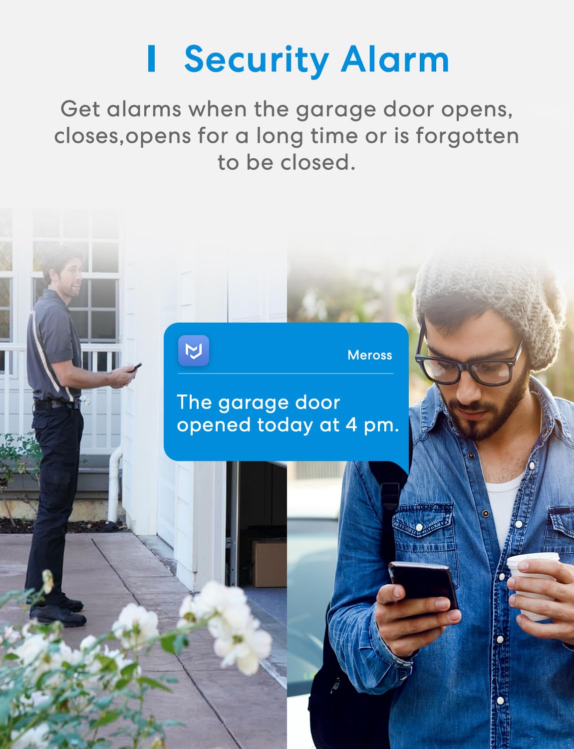 Smart Garage Door Opener Remote (White / MSG100-HomeKit)
