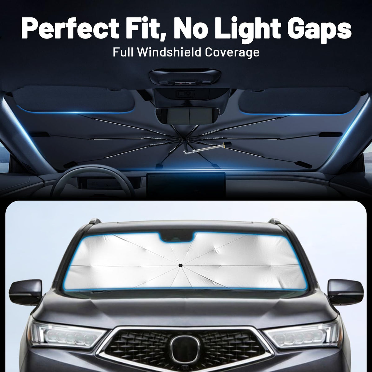 Car Windshield Sun Shade Umbrella for Hyundai Tucson 2022 (For Hyundai Tucson 2022-2027)