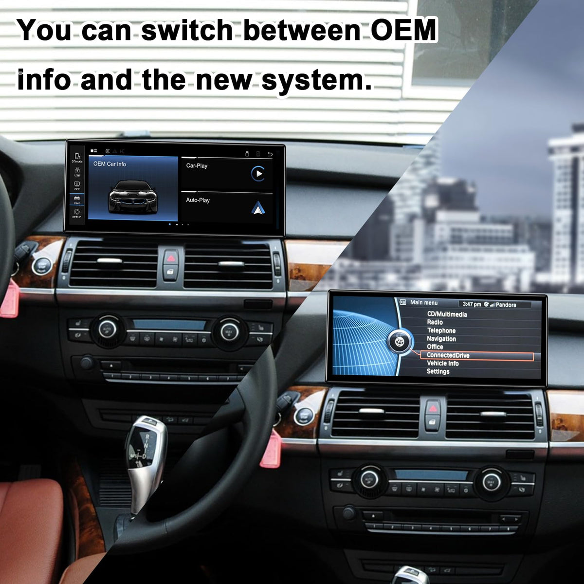 12.3" Ultra Thin Linux CarPlay Screen for BMW X5 X6 E70 E71 CIC (12.3" Ultra-thin E70 E71 Cic Linux + No Camera)