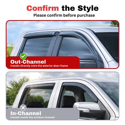 Rain Guards Window Visors for 2014 (2014-2018 X5)