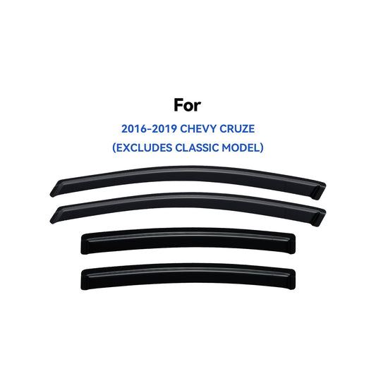 Window Visors Rain Guards for 2016 2017 2018 2019 Chevrolet (2016-2019 Chevy Cruze)