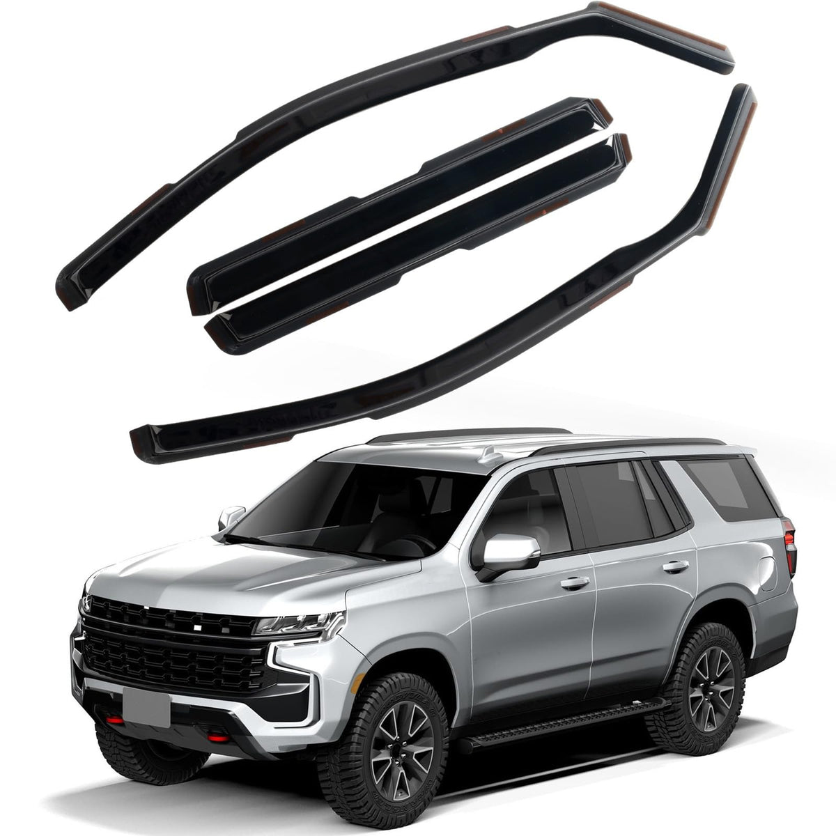 in Channel Rain Guards Fit for 2021 2022 2023 2024 2025 2026 Chevrolet