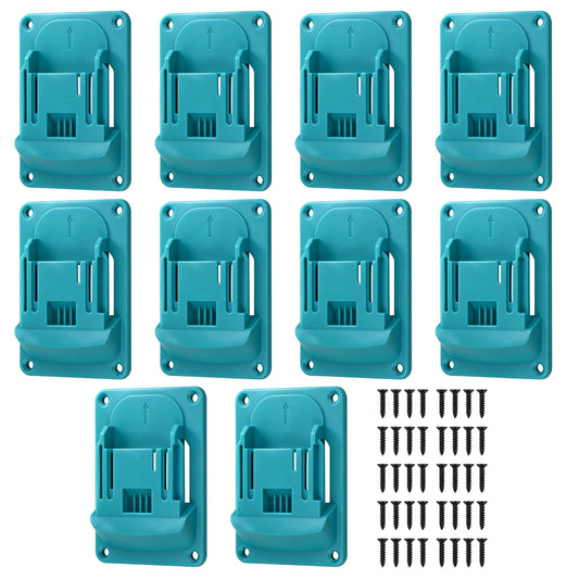 Wall Mount Tool Holder for Makita 18V Drills with 40 Screws 10 Pack