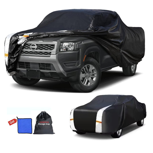 Nissan Frontier Truck Cover Custom Fit 1998 (Black Truck Cover / B.Fit Nissan Frontier King/Crew Cab SB)