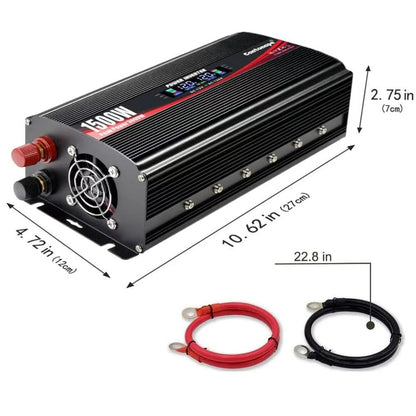 1500W Power Inverter 12V to 110V