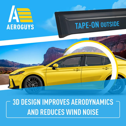 Extra Durable Window Deflectors Tape (For Toyota Camry 21-27 Sedan)