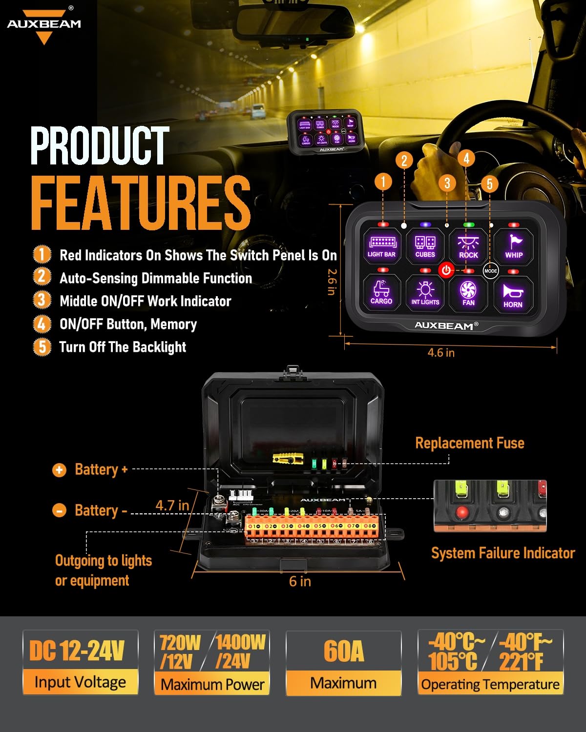 8 Gang Switch Panel RC (8 Gang Remote Panel)