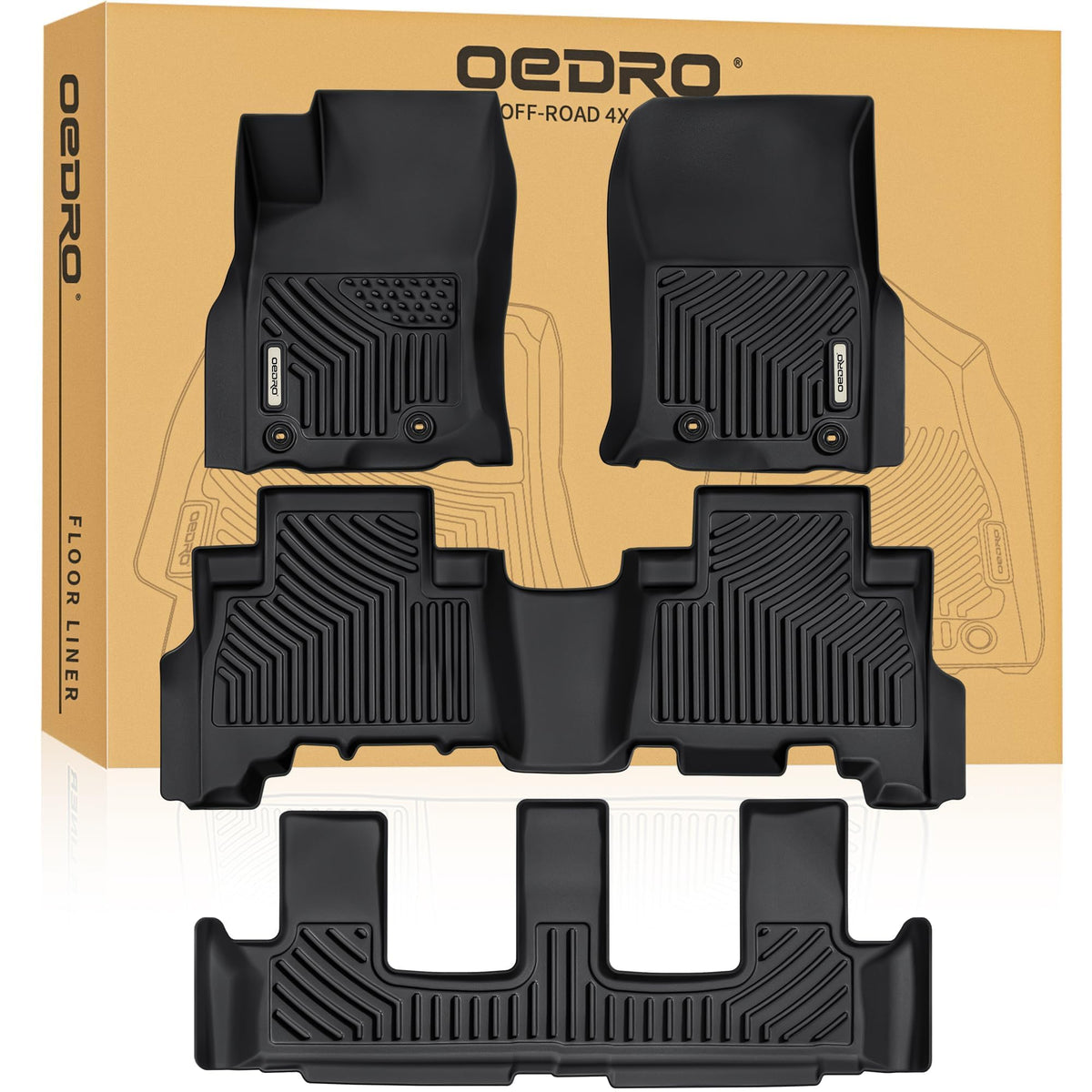 Floor Mats for 2024 (2013-2024 4Runner 7 Seats Mats)