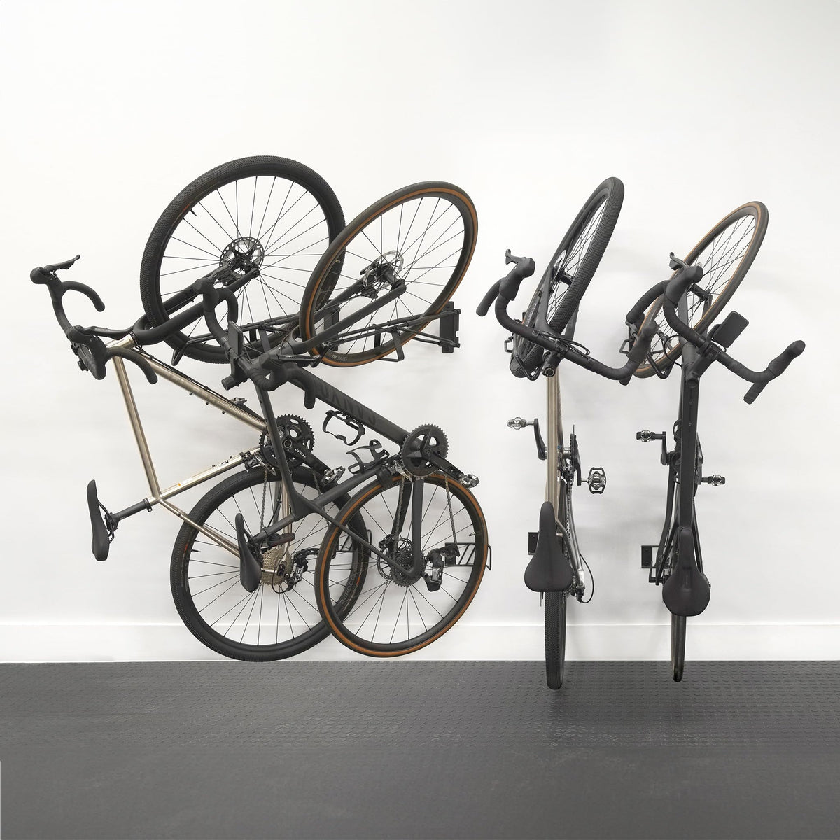 Swivel Bike Wall Mount (4 Pack / 2 Mountain Bike & 2 Road/Gravel)