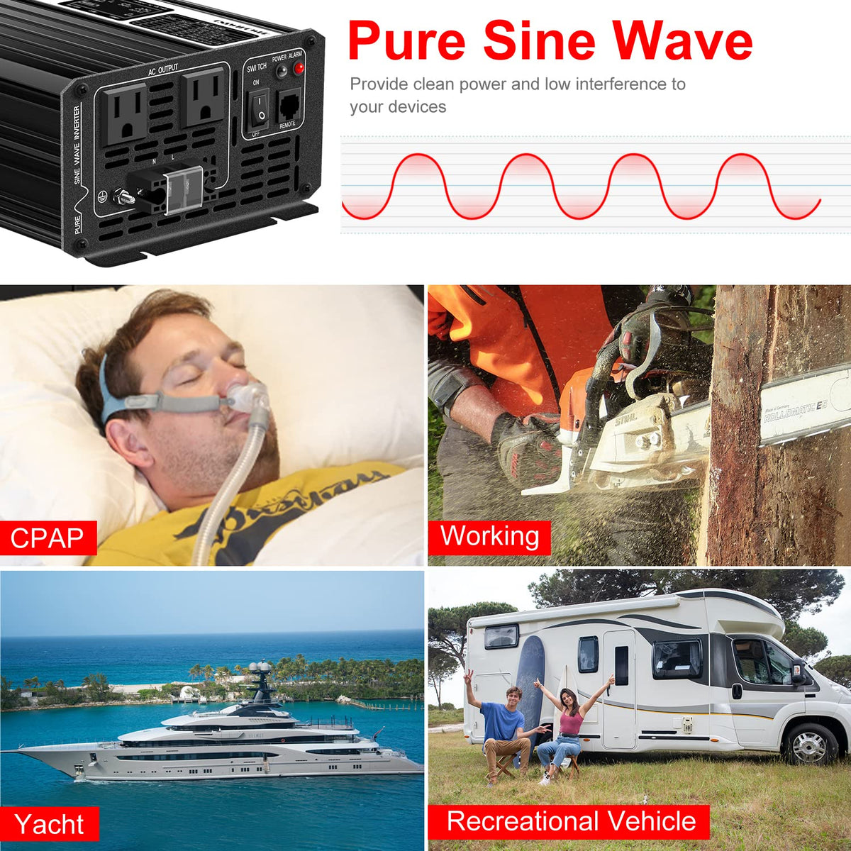 1500W Pure Sine Wave Inverter (24V 1500W)