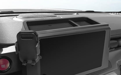 Car Phone Holder with Dashboard Storage Box for Toyota Tacoma 2024 2025 2026 & 4Runner 2025 2026 2027 Accessories (Car Phone Holder with Dash Organizer)