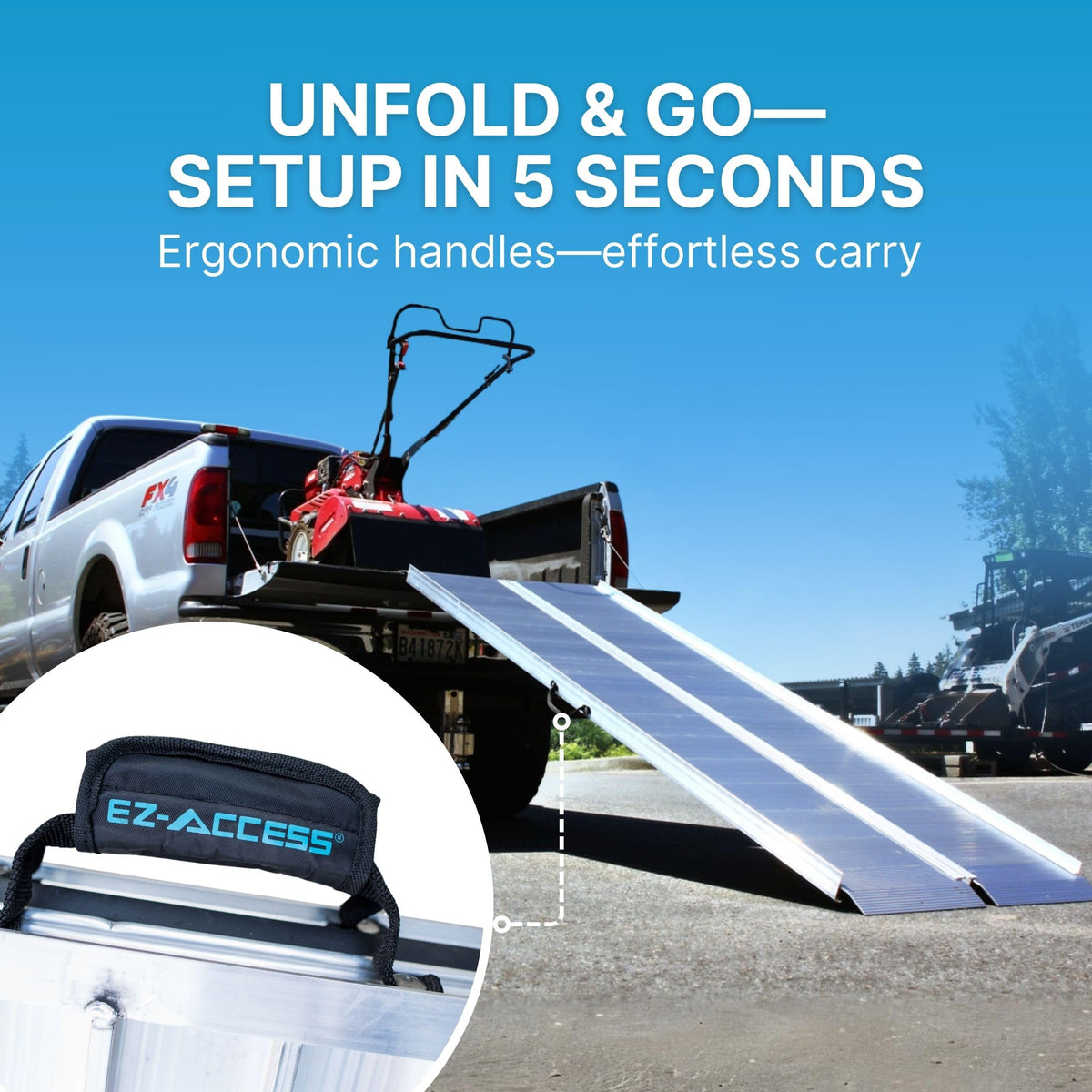 TRAVERSE Aluminum Singlefold Folding Ramp (6 Foot / Singlefold)
