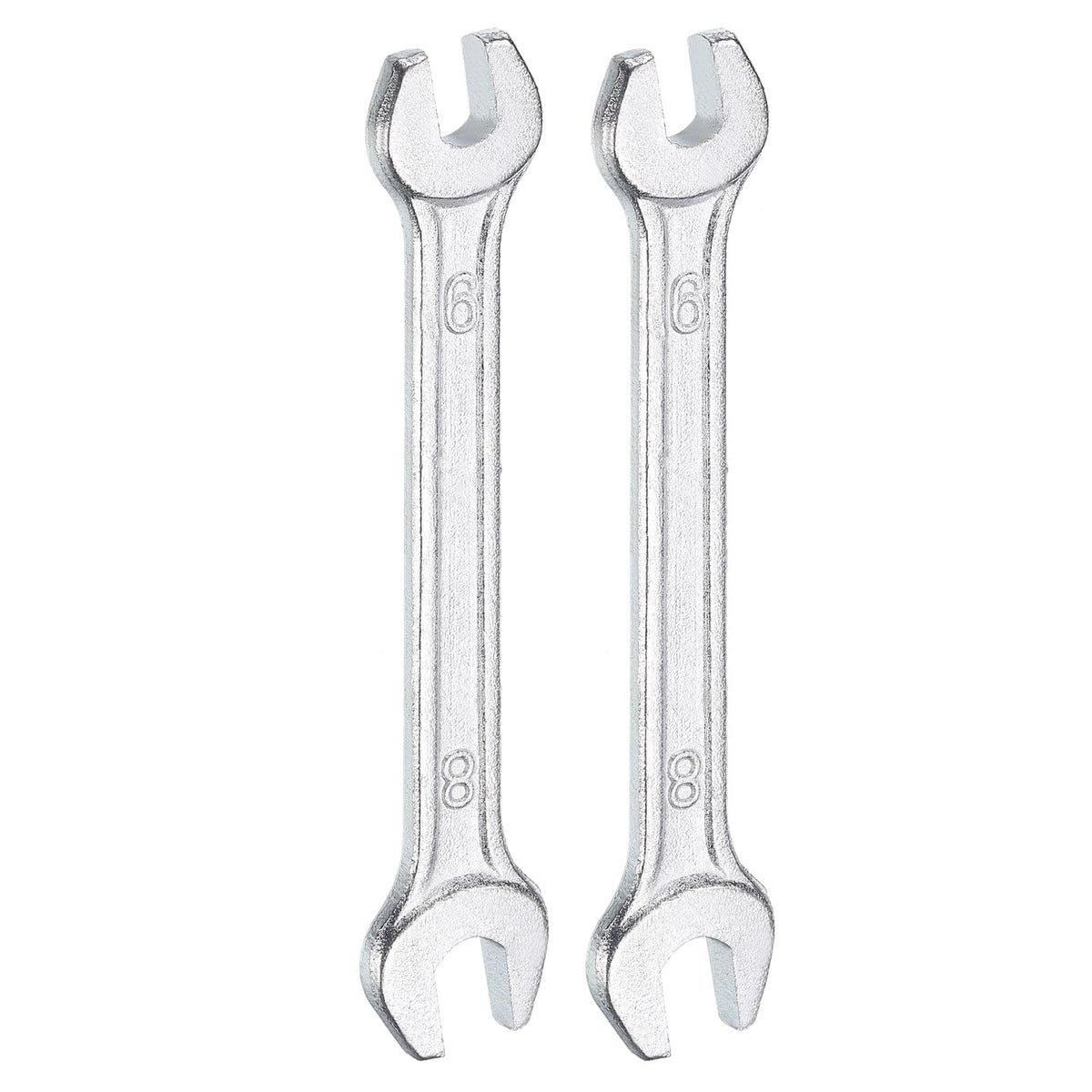 2pcs 6x8mm Double Open End Wrench 15° Offset Angle Wrenches (6mm x 8mm)
