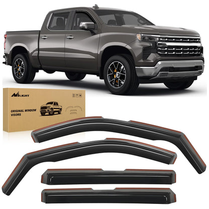 Rain Guards for Silverado 2500HD 2020 (Silverado 2500HD/3500HD 2020-2026 Crew Cab)