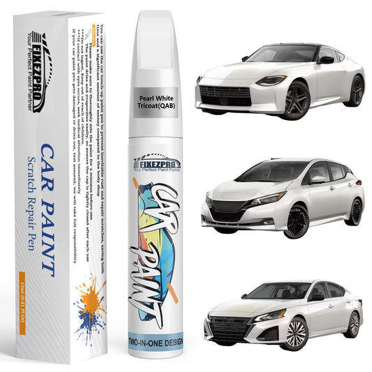 QAB Pearl White Tricoat Touch Up Paint for Nissan