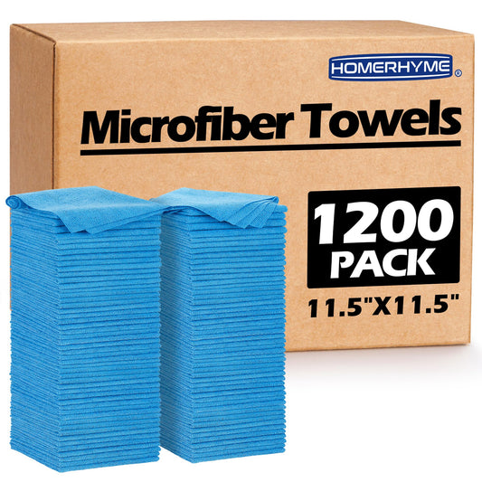Shop Towels 1200 Pack Microfiber Towels for Cars (Blue / 1200 Pack)