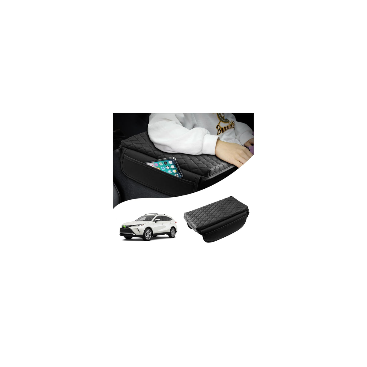 Center Console Cover for Toyota Venza 2021 2022 2023 2024 Accessories Armrest Cover Anti (6)Toyota Venza 2021-2024)