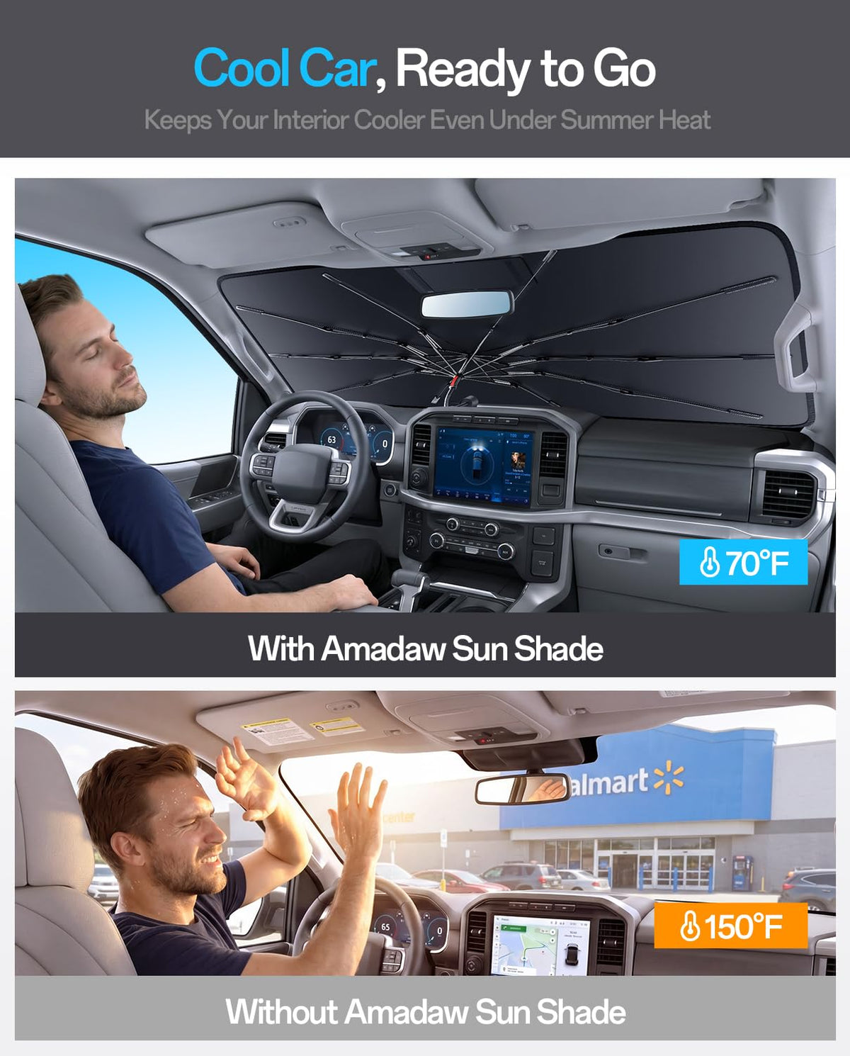 Windshield Sun Shade for Toyota RAV4 2000 (For Toyota RAV4 2000–2026)
