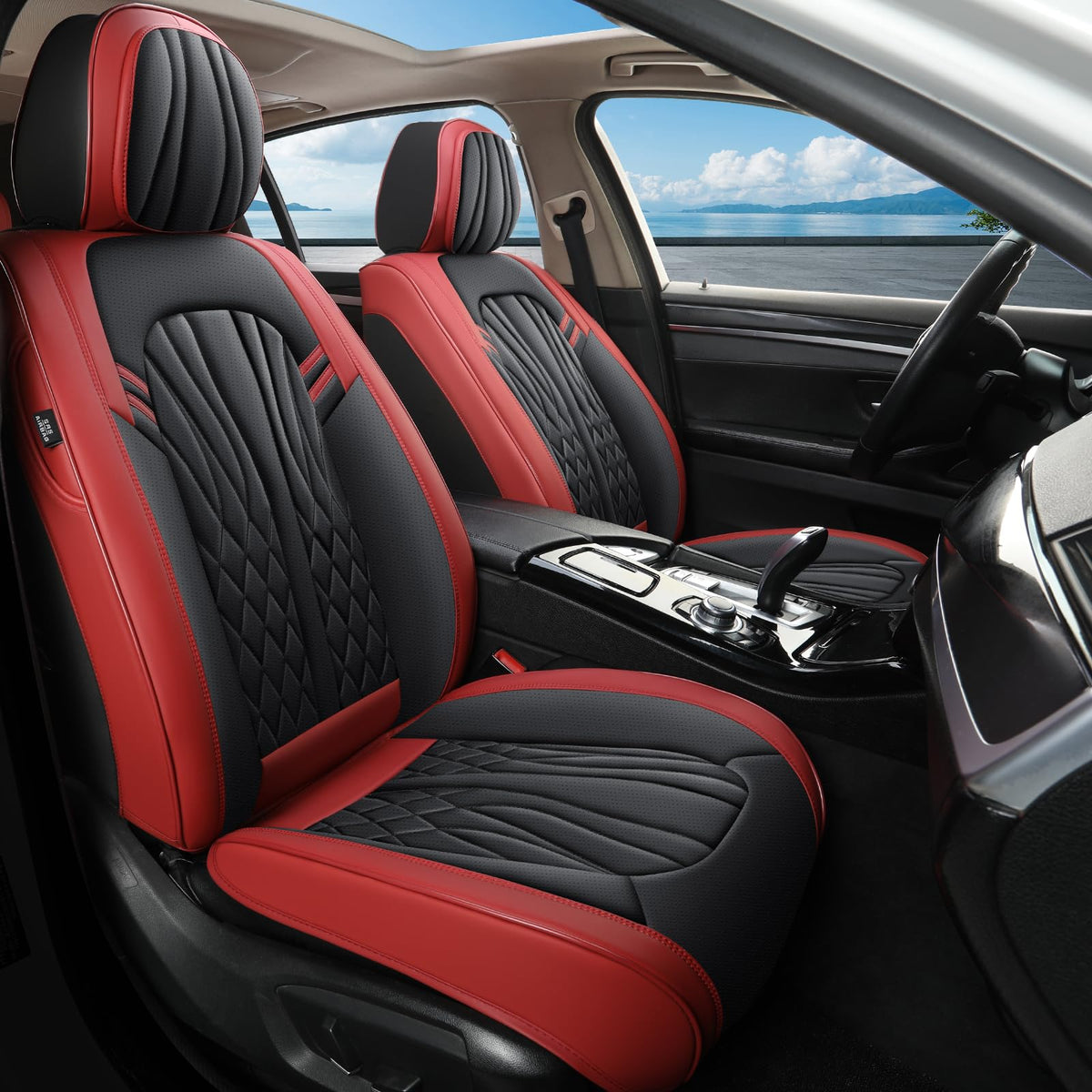 Car Seat Covers (Red 1/Front Pair)