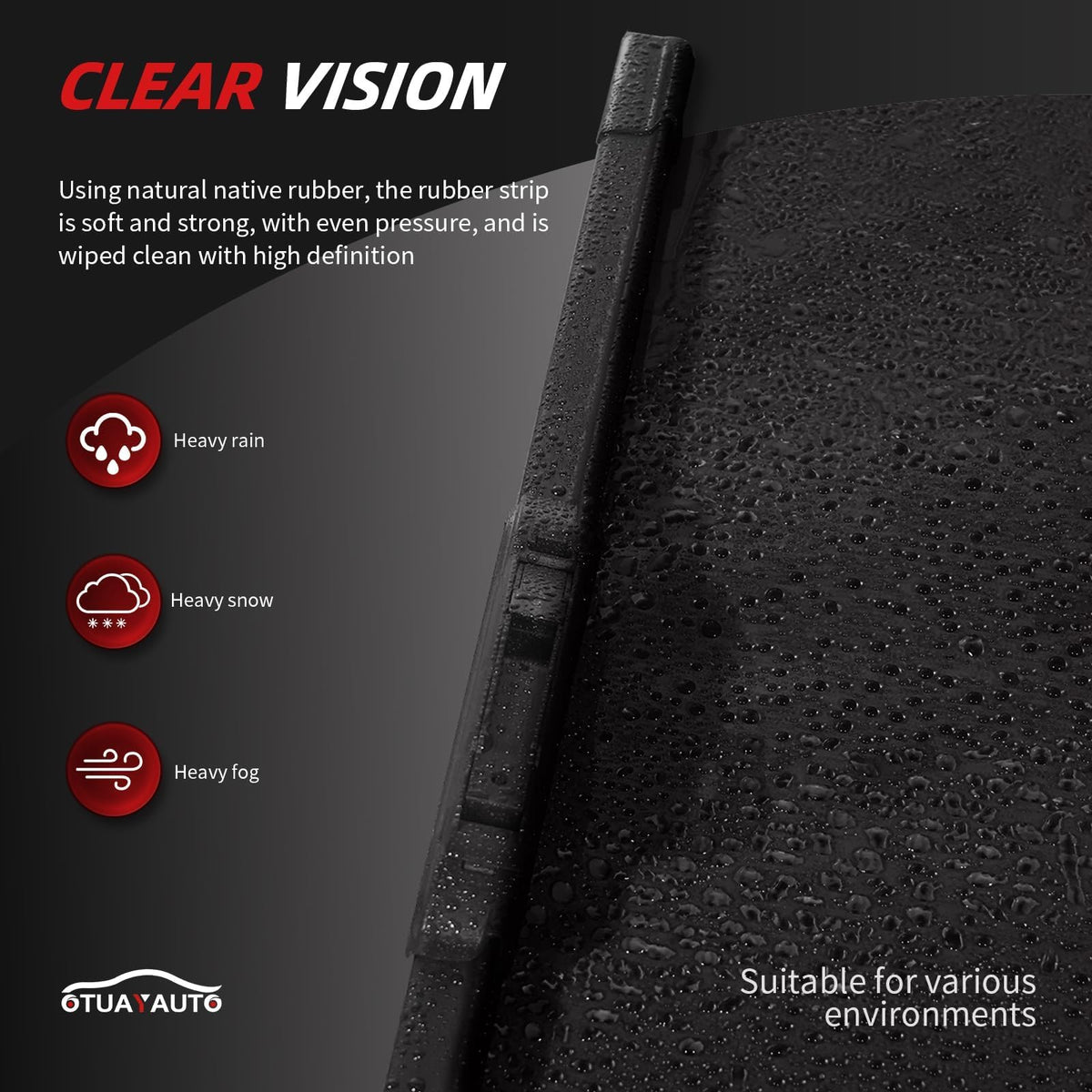 Windshield Wiper Blades Replacement for Jeep Cherokee 2014 (26"+18"+14" Cherokee)