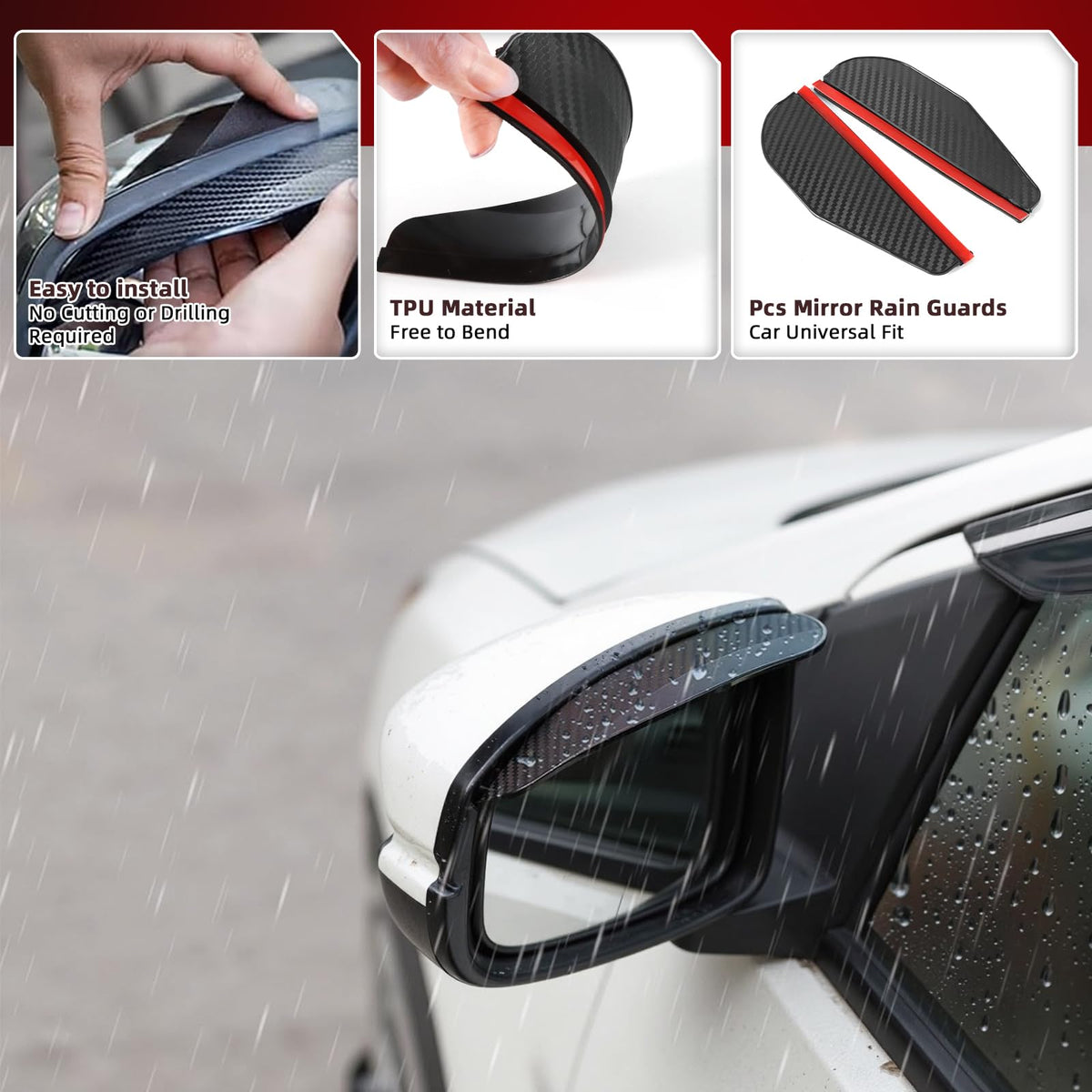 4PCS in Channel Window Rain Guards Fit for Nissan Altima 2019
