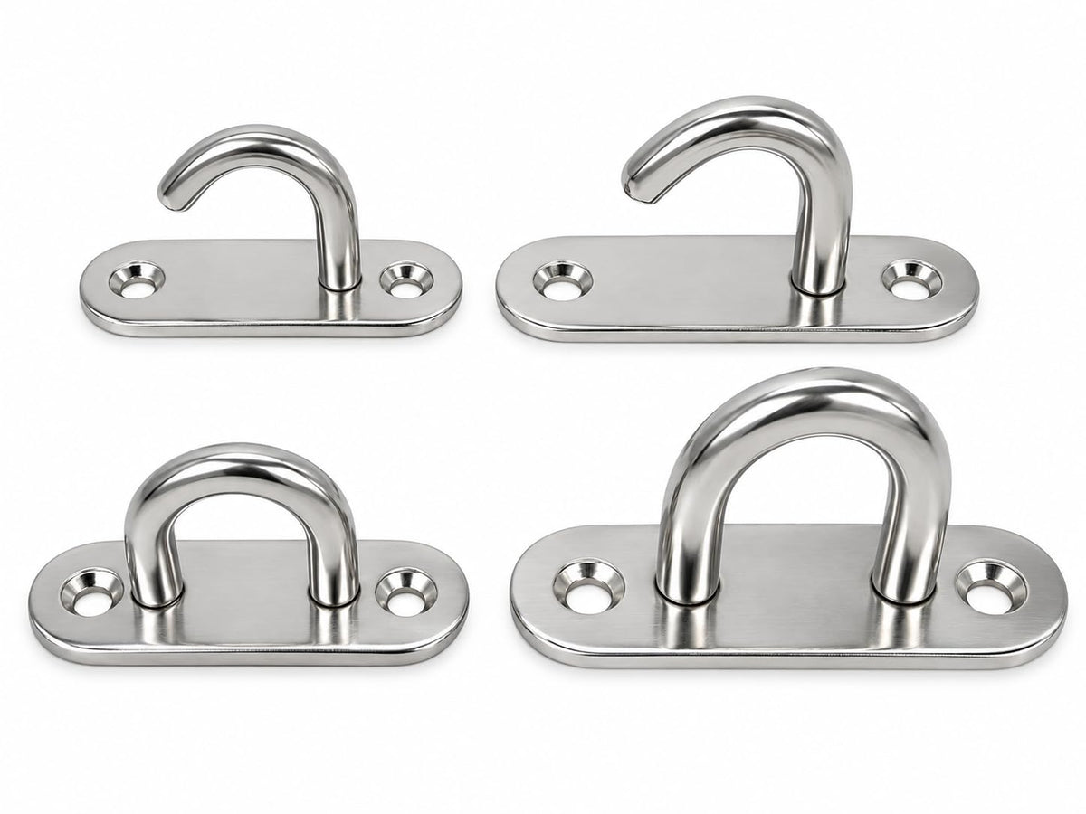 304 Stainless Steel U Hook Pad Eye Plates (M8 U Hook)