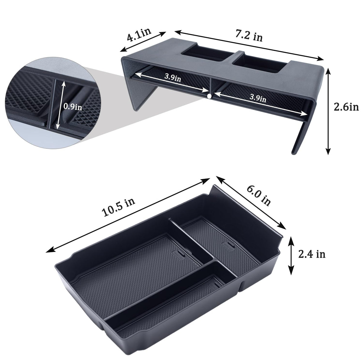 2PCS Center Console Organizer Set for 2023 (2023-2027 CRV (2pcs))