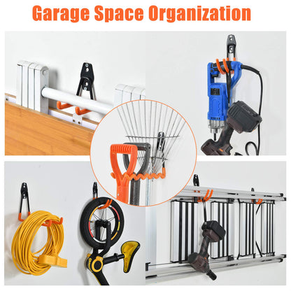24PCS Garage Hooks (Orange)