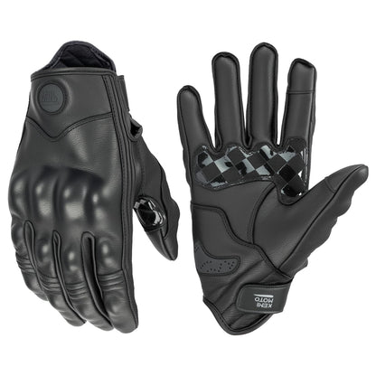 Motorcycle Gloves (Black / XX-Large)