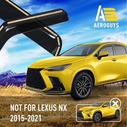 Extra Durable Window Deflectors in (For Lexus NX 22-27)