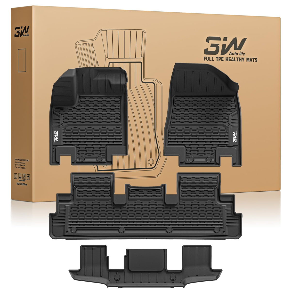 Floor Mats Set for Nissan Pathfinder 7seats 2022