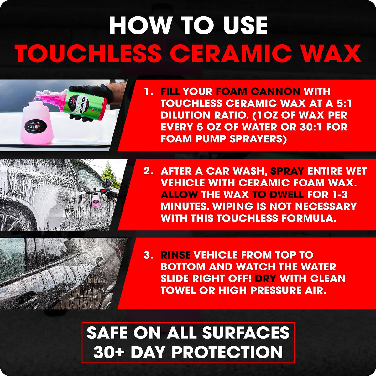 Swift Touchless Ceramic Foamable Wax (32 Fl Oz (Pack of 1))