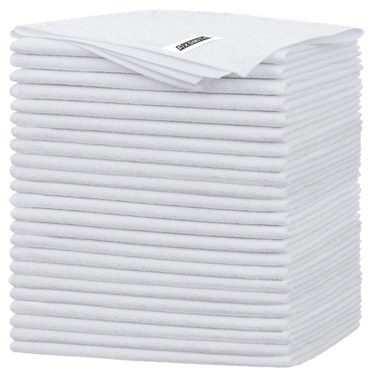 White Microfiber Cleaning Cloth (White / 24pk)