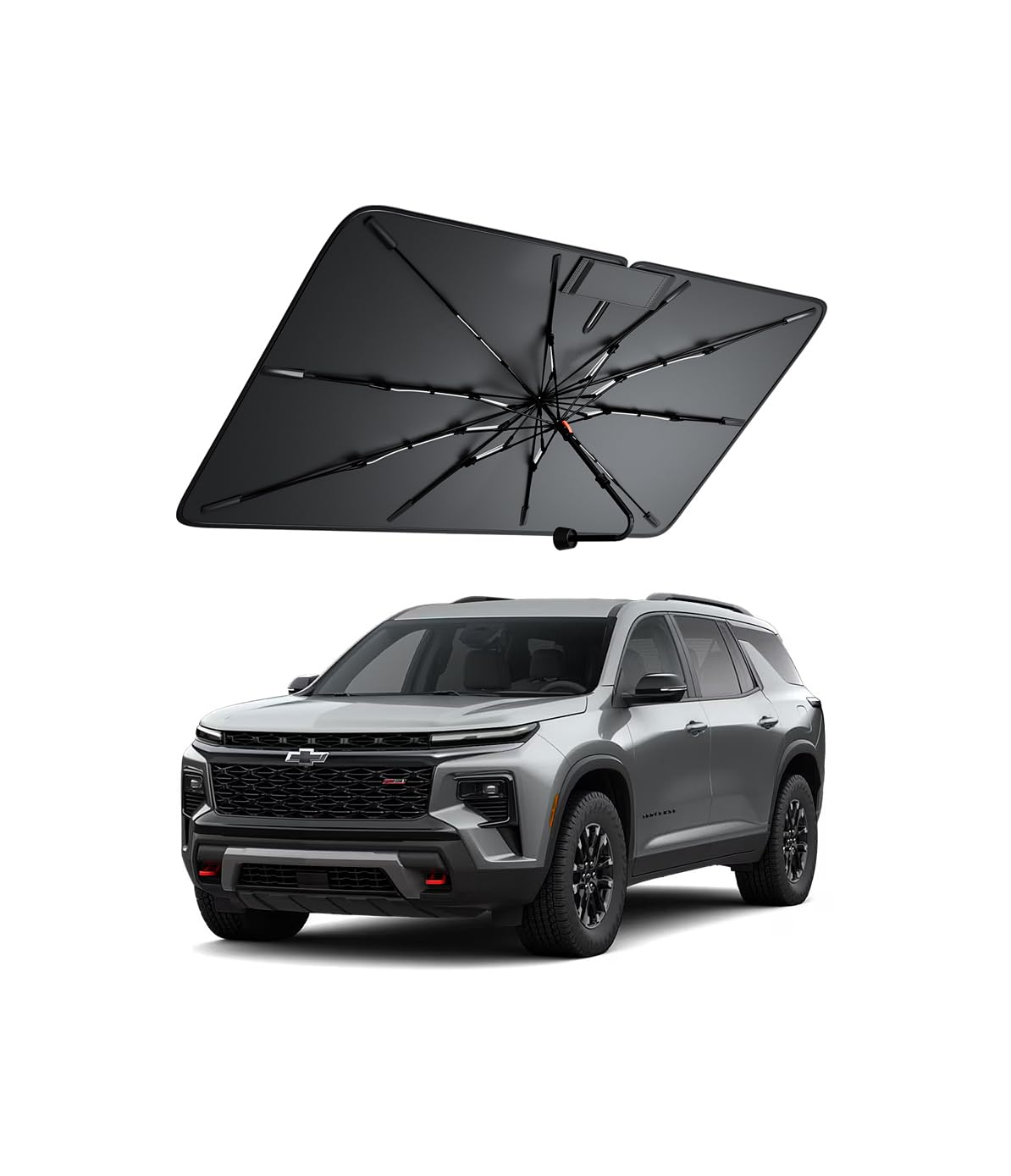 Windshield Sun Shade for Chevrolet Traverse (For Traverse / Suburban 2000–2026)
