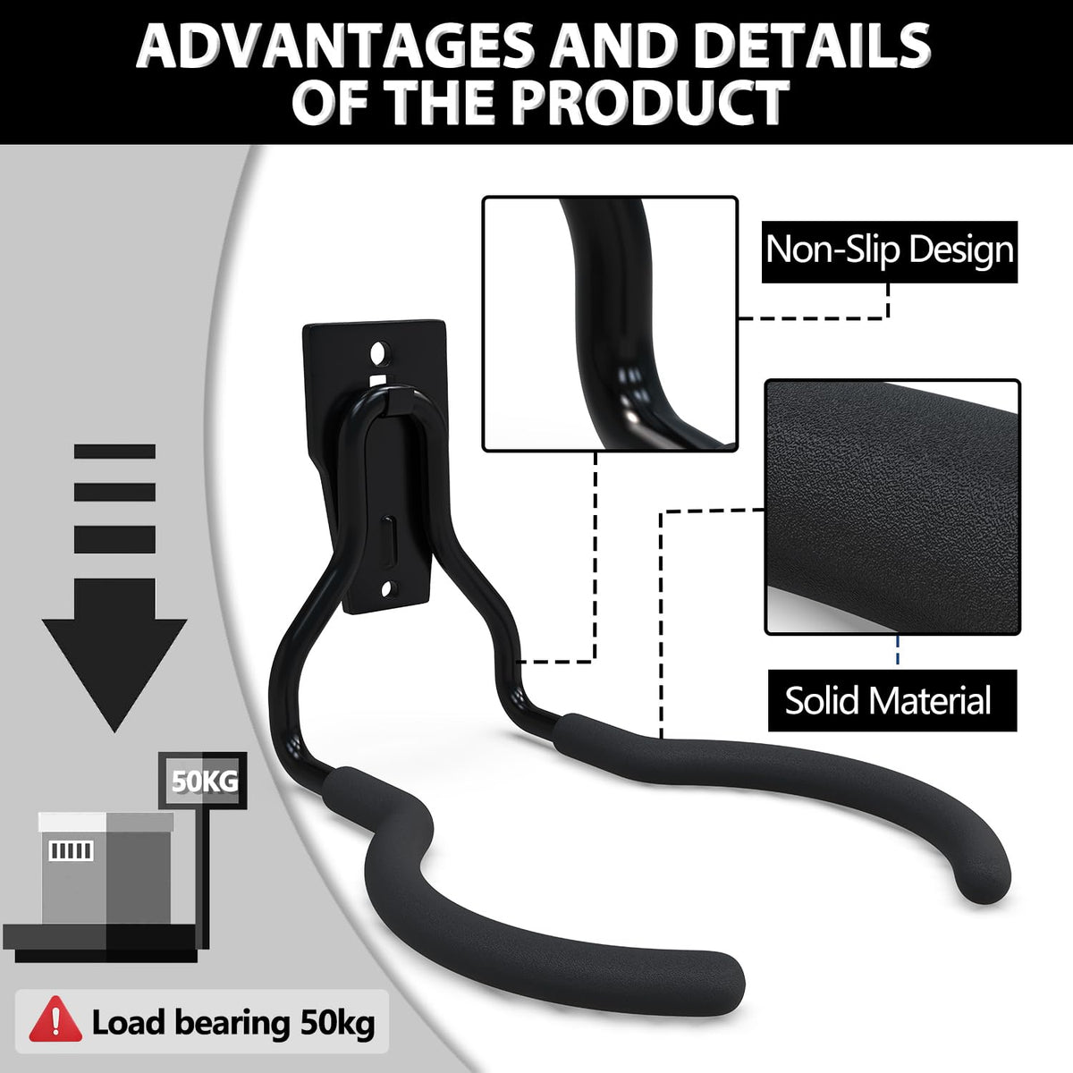 4 Pack Weed Eater Hanger (Black / 4 Pack Weed Eater Hanger - 2SU)