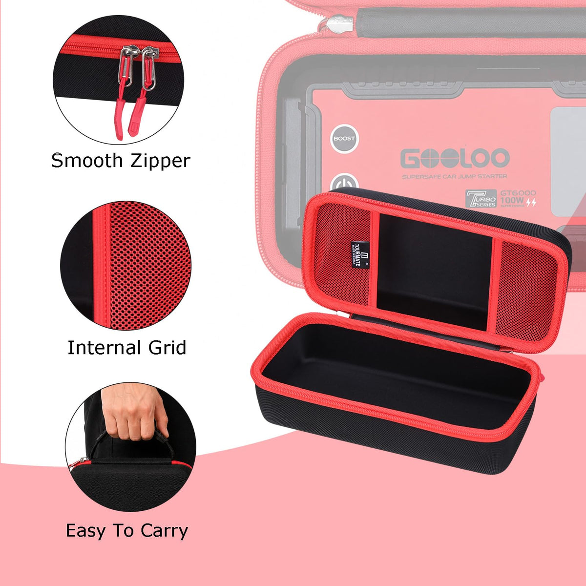 Hard Case for GOOLOO GT6000 Jump Starter