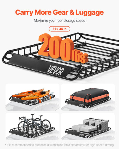 Roof Rack Basket (51x36in)