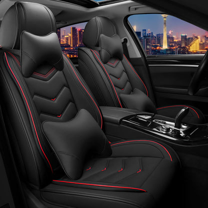 Car Seat Covers for Chrysler Pacifica 2004 (Black / 2 Pcs Front with Pillow)