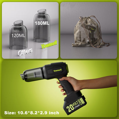 4-in-1 Car Handheld Vacuum Cordless with Battery (With Yowmoft Battery)