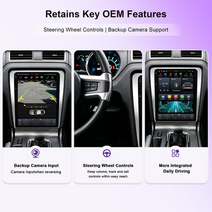 12.1 Inch Car Stereo Radio for Ford Mustang 2010 (T-style)