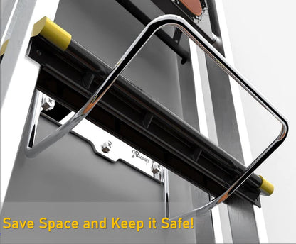 2 Ladder Hooks Wall Mount for Ladder Storage Strollers and Folding Chair