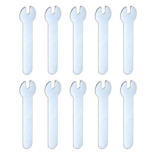 10pcs 4x66x1.5mm Small Single Open End Wrench Metric Wrenches (4x66x1.5mm)