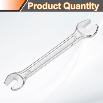 6x7mm Double Open End Wrench 15° Offset Angle Wrenches (6mm x 7mm)