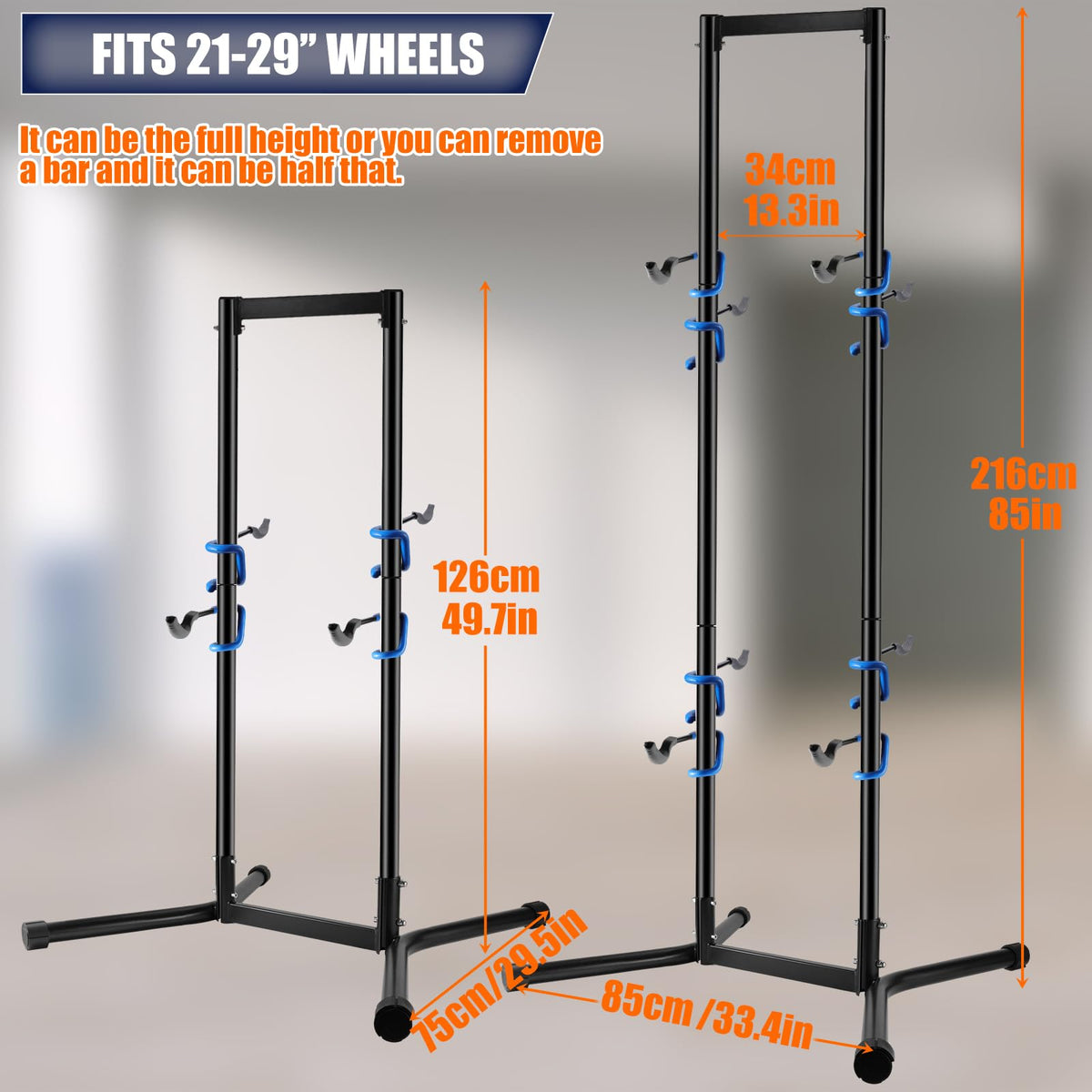 Freestanding Vertical Bike Storage Rack for Garage