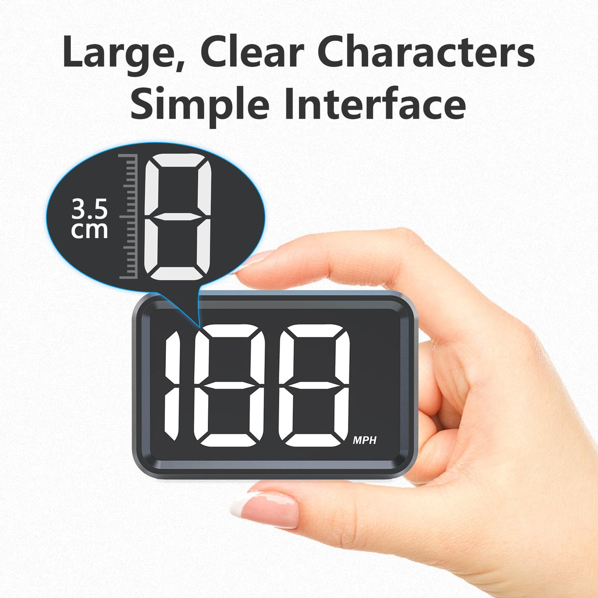 GPS Digital Speed Meter with MPH