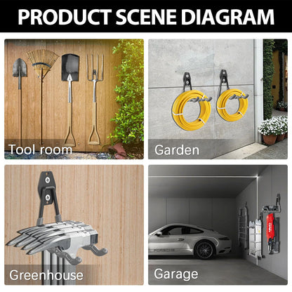 Heavy Duty Garage Hooks (20 / Gray)