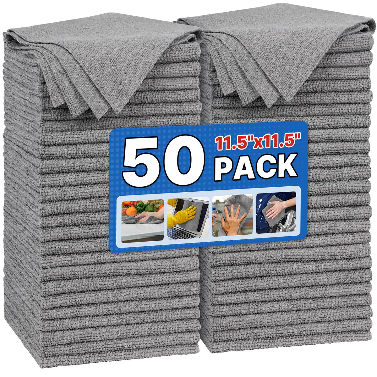 Shop Towels Pack of 50 (Grey / 50PK)